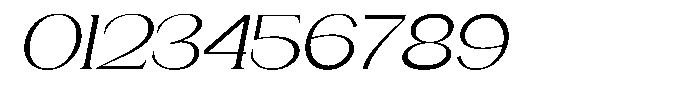 Gentano Athiroen  Serif Ultra Expanded Slanted Font OTHER CHARS