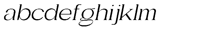 Gentano Athiroen  Serif Ultra Expanded Slanted FONT