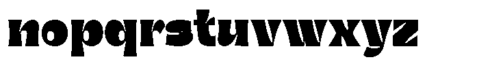 Gentar Black Font LOWERCASE