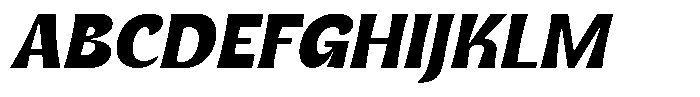 Gentar Bold Italic Font UPPERCASE