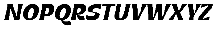Gentar Bold Italic Font UPPERCASE