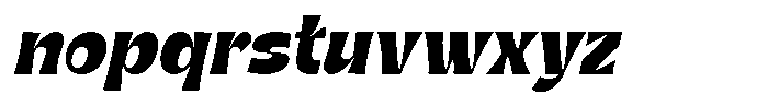 Gentar Bold Italic Font LOWERCASE