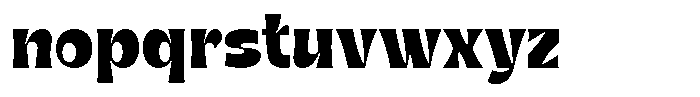 Gentar Bold Font LOWERCASE