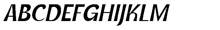 Gentar Italic Font UPPERCASE