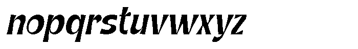 Gentar Italic Font LOWERCASE