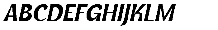 Gentar Medium Italic Font UPPERCASE