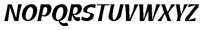 Gentar Medium Italic Font UPPERCASE