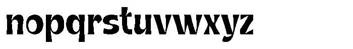 Gentar Medium Font LOWERCASE