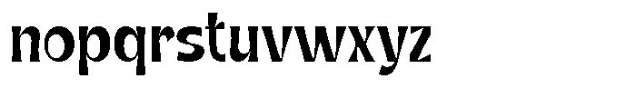 Gentar Regular Font LOWERCASE