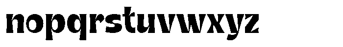 Gentar Semi Bold Font LOWERCASE