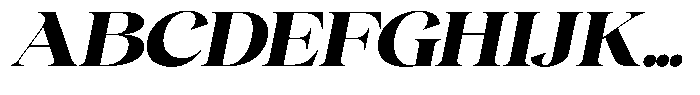 Gentara Black Italic Font UPPERCASE