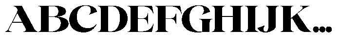 Gentara Black Font UPPERCASE