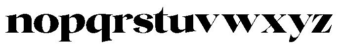 Gentara Black Font LOWERCASE