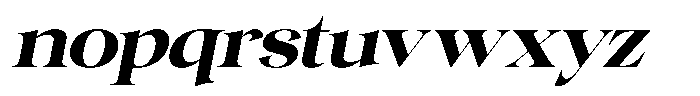 Gentara Bold Italic Font LOWERCASE