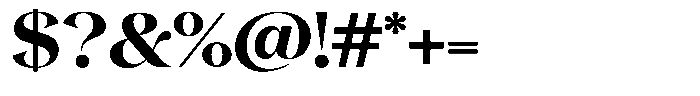 Gentara Bold Font OTHER CHARS