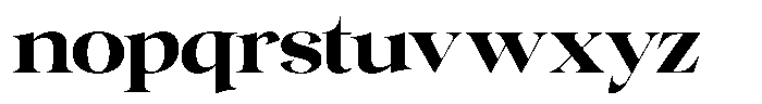 Gentara Bold Font LOWERCASE