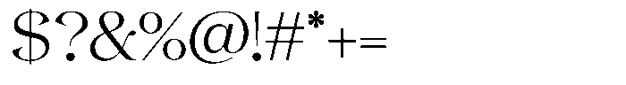 Gentara Extra Light Font OTHER CHARS