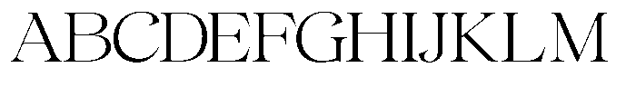 Gentara Extra Light Font UPPERCASE