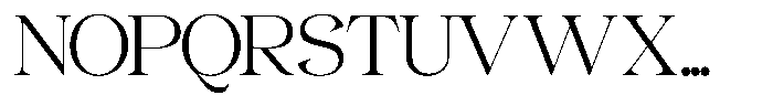 Gentara Extra Light Font UPPERCASE