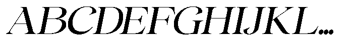 Gentara Italic Font UPPERCASE