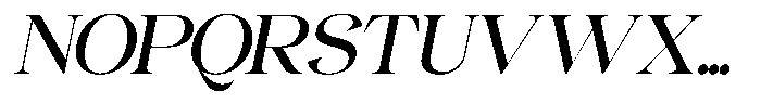 Gentara Italic Font UPPERCASE