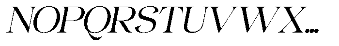 Gentara Light Italic Font UPPERCASE