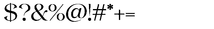 Gentara Light Font OTHER CHARS