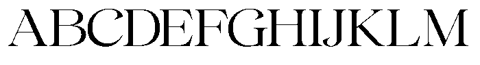 Gentara Light Font UPPERCASE