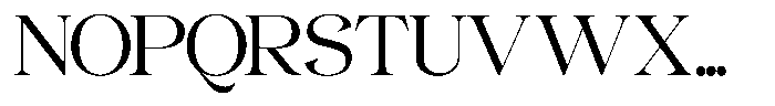 Gentara Light Font UPPERCASE