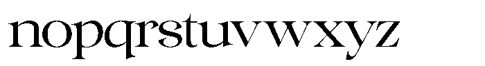 Gentara Light Font LOWERCASE