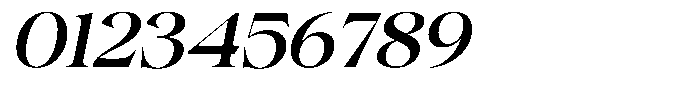 Gentara Medium Italic Font OTHER CHARS