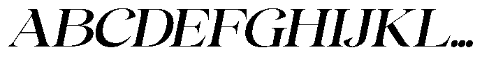 Gentara Medium Italic Font UPPERCASE