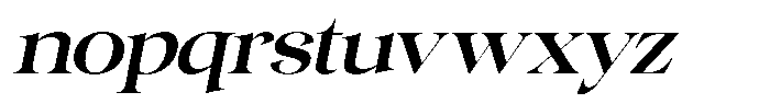 Gentara Medium Italic Font LOWERCASE