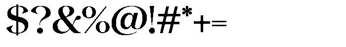 Gentara Medium Font OTHER CHARS