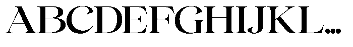 Gentara Medium Font UPPERCASE