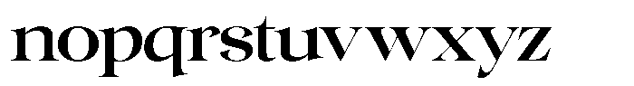 Gentara Medium Font LOWERCASE