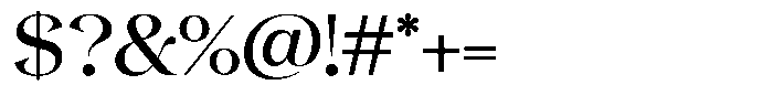 Gentara Regular Font OTHER CHARS