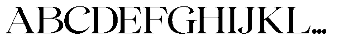 Gentara Regular Font UPPERCASE