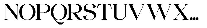 Gentara Regular Font UPPERCASE