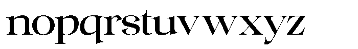 Gentara Regular Font LOWERCASE