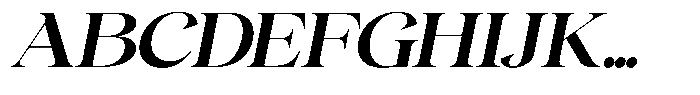 Gentara Semi Bold Italic Font UPPERCASE