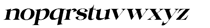 Gentara Semi Bold Italic Font LOWERCASE