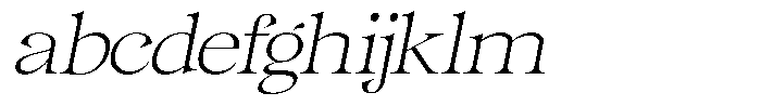Gentara Thin Italic FONT