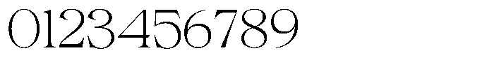Gentara Thin Font OTHER CHARS
