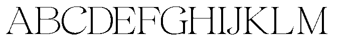 Gentara Thin Font UPPERCASE
