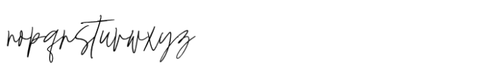 Gentle Touch Font LOWERCASE