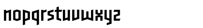Genus BF Regular Font LOWERCASE