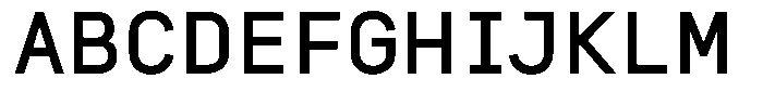 Genus Bold Font UPPERCASE