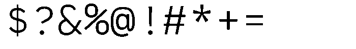 Genus Light Font OTHER CHARS