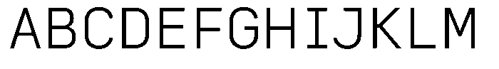 Genus Light Font UPPERCASE